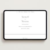 "Wedding Editorial" - Wedding Website in Tuxedo by Ana de Sousa - Desktop Design