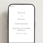 "Wedding Editorial" - Wedding Website in Tuxedo by Ana de Sousa - Mobile Layout