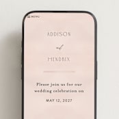 "First light" - Wedding Website in Blush by Itsy Belle Studio - Mobile Layout