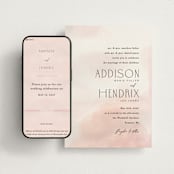 "First light" - Wedding Website in Blush by Itsy Belle Studio - Match Your Stationery