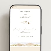 "Westward" - Wedding Website in Sandstone by Paper Sun Studio - Mobile Layout