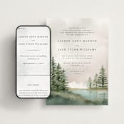 "montagna" - Wedding Website in Forest by Petra Kern - Match Your Stationery