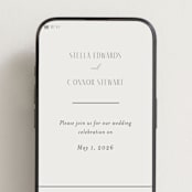 "Unity" - Wedding Website in Porcelain by Jennifer Postorino - Mobile Layout