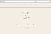 "The Manor" - Wedding Website in Buff by Pixel and Hank - Desktop Design