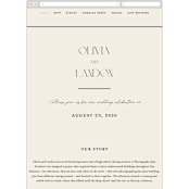 "The Manor" - Wedding Website in Buff by Pixel and Hank - Mobile Layout