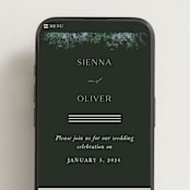 "Juniper" - Wedding Website in Emerald by Kate Ahn - Mobile Layout