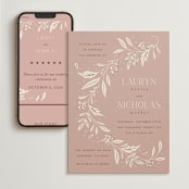 "Moment" - Wedding Website in Rose by Erin German - Match Your Stationery