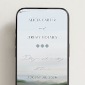 "Calm Water" - Wedding Website in Sky by Nicole Walsh - Mobile Layout