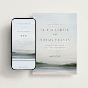 "Calm Water" - Wedding Website in Sky by Nicole Walsh - Match Your Stationery