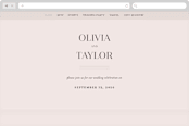 "Eclectic" - Wedding Website in Dusty Rose by Vera Lim - Desktop Design