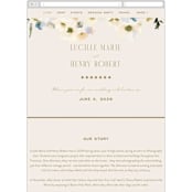 "Swept Away" - Wedding Website in Petal by Leah Bisch - Mobile Layout