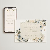 "Swept Away" - Wedding Website in Petal by Leah Bisch - Match Your Stationery