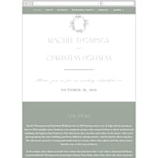 "Simple Crest" - Wedding Website in Sage by Kristen Smith - Mobile Layout