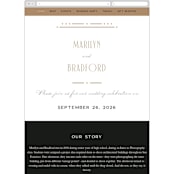 "Encapsulated" - Wedding Website in Black Tie by Hooray Creative - Mobile Layout
