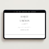 "Photographie" - Wedding Website in Noir by Christie Garcia - Desktop Design