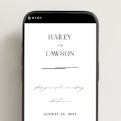 "Photographie" - Wedding Website in Noir by Christie Garcia - Mobile Layout