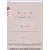 "Chalk Floral" - Wedding Website in Dove by Olivia Kanaley Inman - Mobile Layout