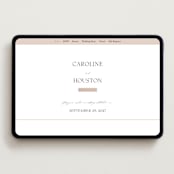 "Getaway" - Wedding Website in Snow by Erin L. Wilson - Desktop Design