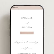 "Getaway" - Wedding Website in Snow by Erin L. Wilson - Mobile Layout