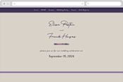 "Elisa" - Wedding Website in Orchid by Simona Camp - Desktop Design