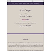 "Elisa" - Wedding Website in Orchid by Simona Camp - Mobile Layout