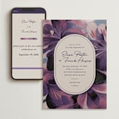 "Elisa" - Wedding Website in Orchid by Simona Camp - Match Your Stationery