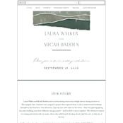 "Foothills" - Wedding Website in Grass by Alethea and Ruth - Mobile Layout