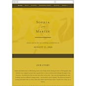 "Sophia" - Wedding Website in Sunshine by Ani Somi - Mobile Layout