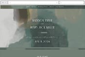 "Verdant" - Wedding Website in Moss by Nicoletta Savod - Desktop Design