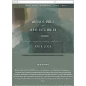 "Verdant" - Wedding Website in Moss by Nicoletta Savod - Mobile Layout