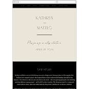 "Contour" - Wedding Website in Ecru by Erica Krystek - Mobile Layout