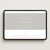 "Overlay" - Wedding Website in Dove by Meggy Masters - Desktop Design