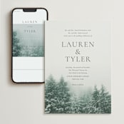 "winter's edge" - Wedding Website in Alpine by Eric Clegg - Match Your Stationery