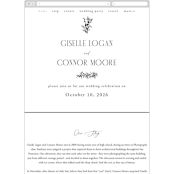 "Quintessential" - Wedding Website in Cotton by Everett Paper Goods - Mobile Layout