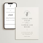 "Quintessential" - Wedding Website in Cotton by Everett Paper Goods - Match Your Stationery