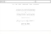 "Dashing" - Wedding Website in Pearl by Benita Crandall - Desktop Design