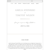 "Dashing" - Wedding Website in Pearl by Benita Crandall - Mobile Layout