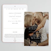 "Dashing" - Wedding Website in Pearl by Benita Crandall - Match Your Stationery