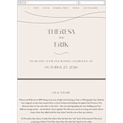 "Engraved" - Wedding Website in Charcoal by Claudia Orengo - Mobile Layout