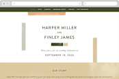 "Concord" - Wedding Website in Moss by Robert and Stella - Desktop Design
