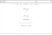 "Minimalist Photo" - Wedding Website in Ivory by Nicole Walsh - Desktop Design