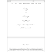 "Minimalist Photo" - Wedding Website in Ivory by Nicole Walsh - Mobile Layout