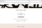"West Side" - Wedding Website in Slate by Hudson meet Rose - Desktop Design