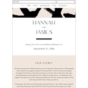 "West Side" - Wedding Website in Slate by Hudson meet Rose - Mobile Layout