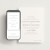 "Charleston" - Wedding Website in Fog by Megan Davis - Match Your Stationery