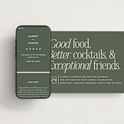 "Highlights" - Wedding Website in Forest by Jackie Crawford - Match Your Stationery