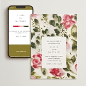 "Wild Roses" - Wedding Website in Bush by Sumak Studio - Match Your Stationery