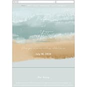 "Seaside" - Wedding Website in Seaglass by Rebecca Durflinger - Mobile Layout