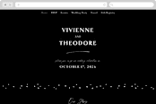 "A formal request" - Wedding Website in Jet by Lea Delaveris - Desktop Design