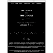 "A formal request" - Wedding Website in Jet by Lea Delaveris - Mobile Layout